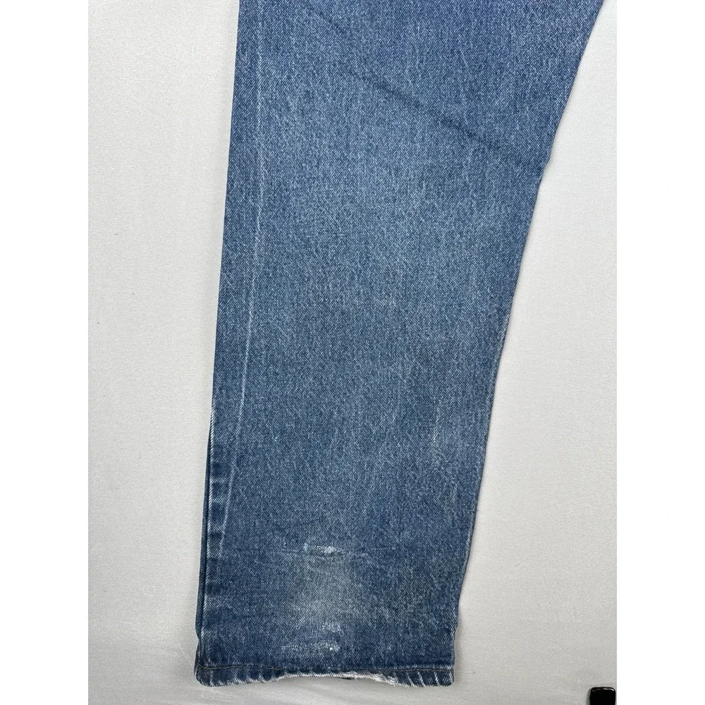 Vintage 80s Levi's Orange Tab USA Made Straight Leg Jeans 42x31